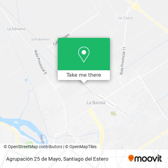 Agrupación 25 de Mayo map