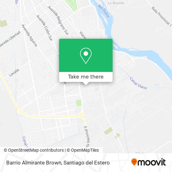 Mapa de Barrio Almirante Brown