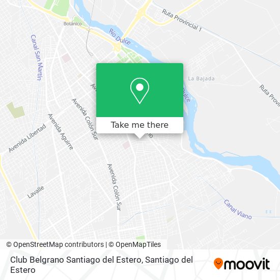 Club Belgrano Santiago del Estero map
