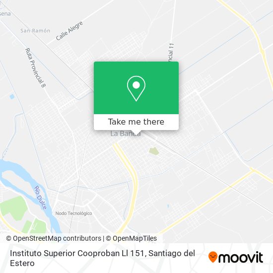 Instituto Superior Cooproban Ll 151 map