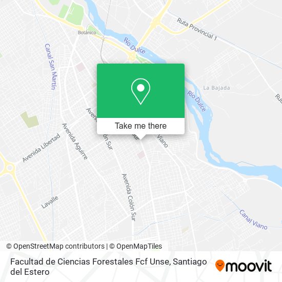 Facultad de Ciencias Forestales Fcf Unse map