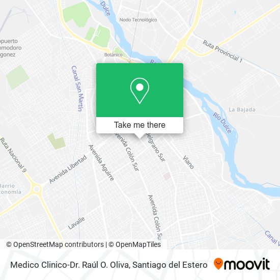 Medico Clinico-Dr. Raúl O. Oliva map