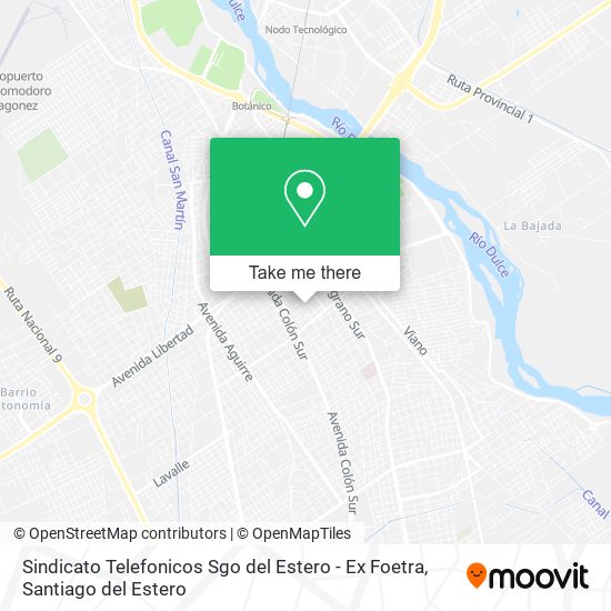 Sindicato Telefonicos Sgo del Estero - Ex Foetra map