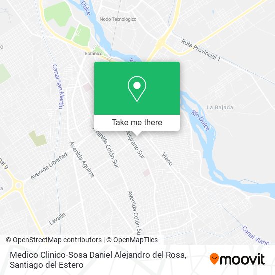 Medico Clinico-Sosa Daniel Alejandro del Rosa map