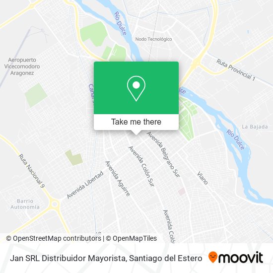 Jan SRL Distribuidor Mayorista map