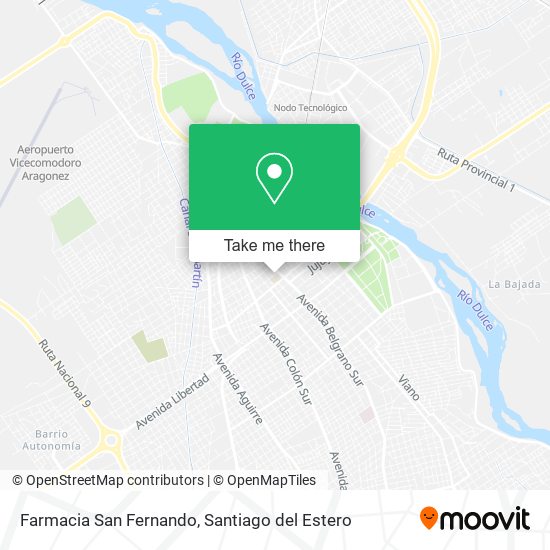 Mapa de Farmacia San Fernando
