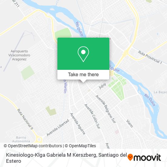 Kinesiologo-Klga Gabriela M Kerszberg map