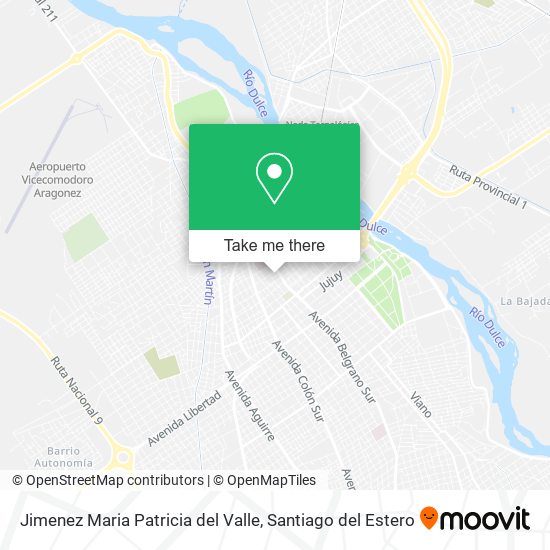 Mapa de Jimenez Maria Patricia del Valle