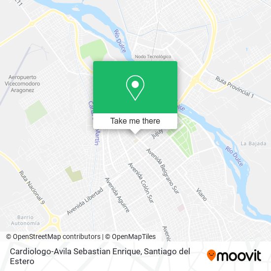 Cardiologo-Avila Sebastian Enrique map