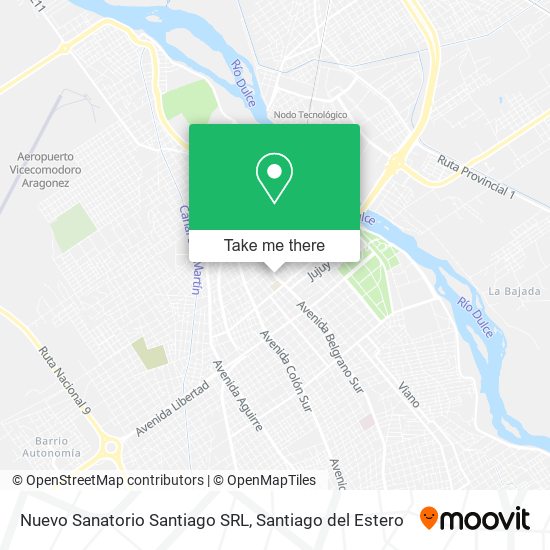 Nuevo Sanatorio Santiago SRL map