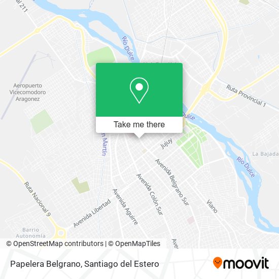 Papelera Belgrano map