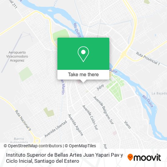 Instituto Superior de Bellas Artes Juan Yapari Pav y Ciclo Inicial map