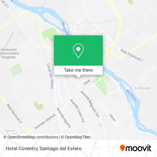 Mapa de Hotel Coventry