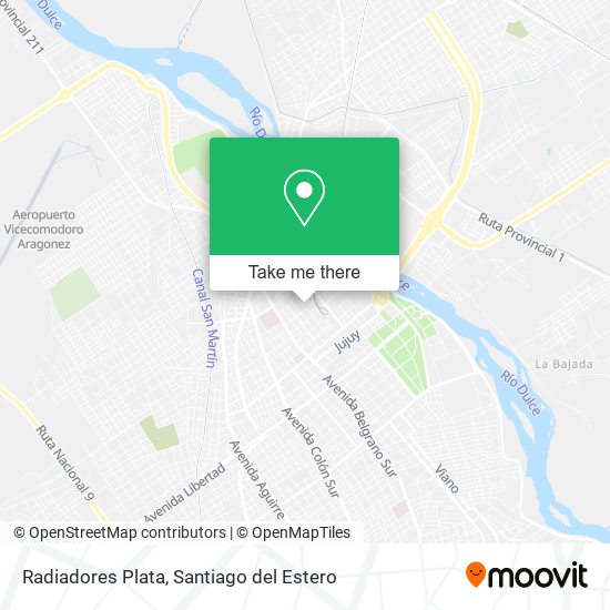 Radiadores Plata map