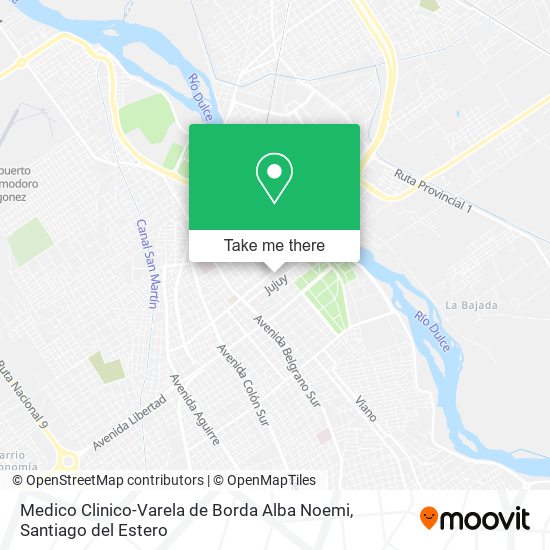 Medico Clinico-Varela de Borda Alba Noemi map