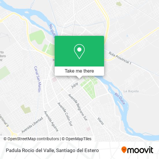Padula Rocio del Valle map