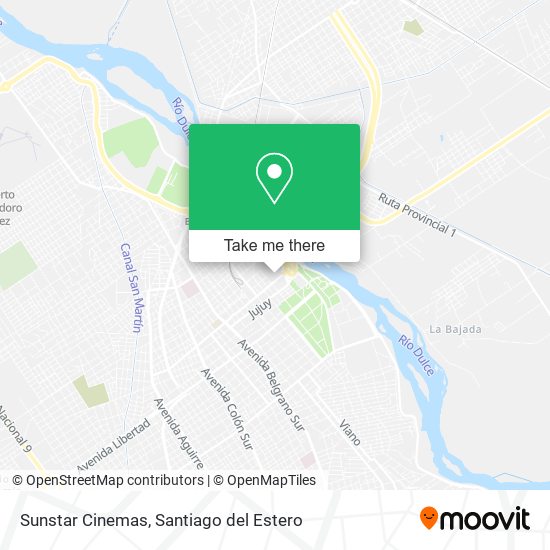 Sunstar Cinemas map