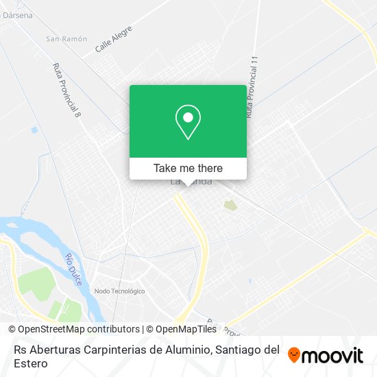 Rs Aberturas Carpinterias de Aluminio map