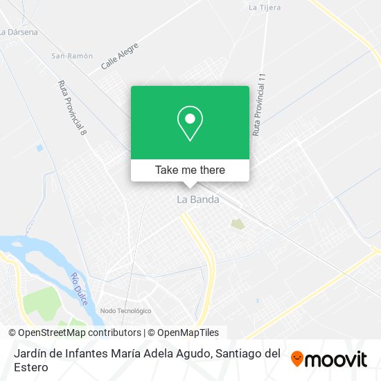 Mapa de Jardín de Infantes María Adela Agudo