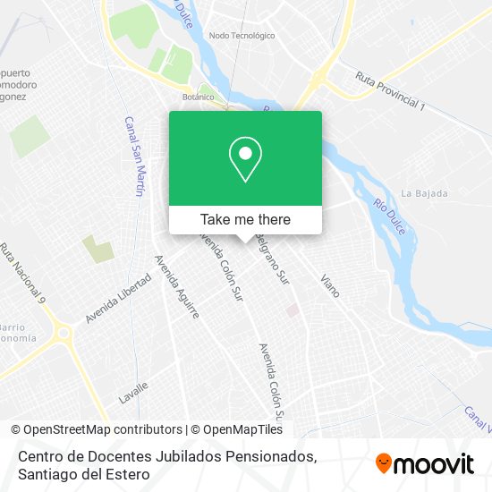 Mapa de Centro de Docentes Jubilados Pensionados