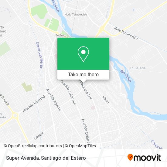 Super Avenida map