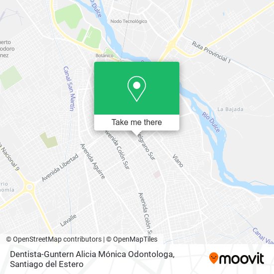 Mapa de Dentista-Guntern Alicia Mónica Odontologa