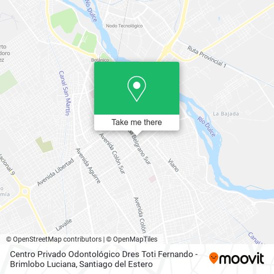 Mapa de Centro Privado Odontológico Dres Toti Fernando - Brimlobo Luciana