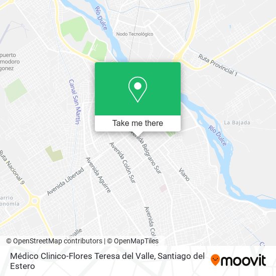 Médico Clinico-Flores Teresa del Valle map