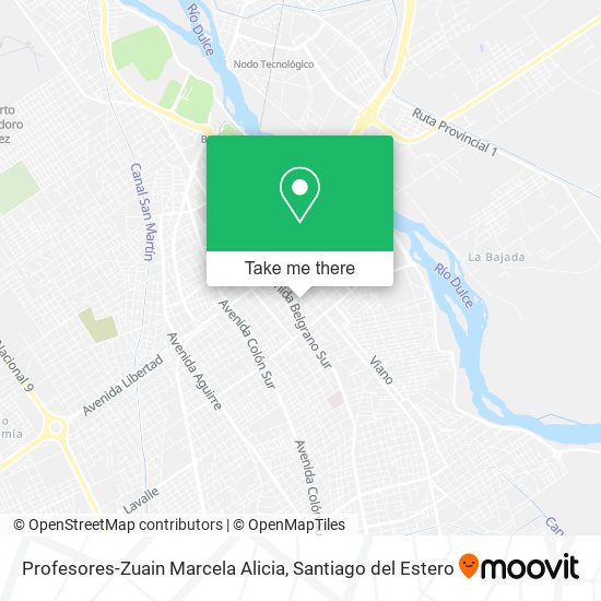 Profesores-Zuain Marcela Alicia map