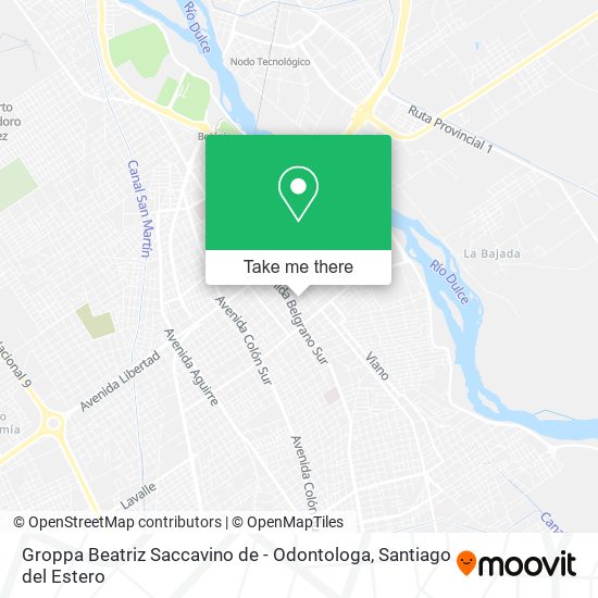 Groppa Beatriz Saccavino de - Odontologa map