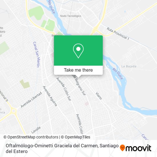 Mapa de Oftalmólogo-Ominetti Graciela del Carmen