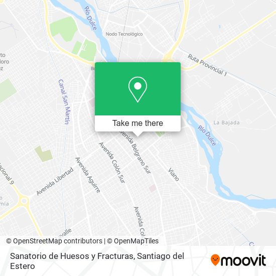 Sanatorio de Huesos y Fracturas map