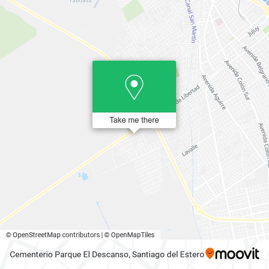 Mapa de Cementerio Parque El Descanso