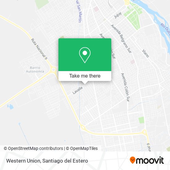 Western Union map