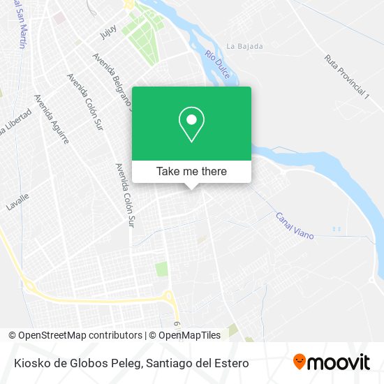 Kiosko de Globos Peleg map