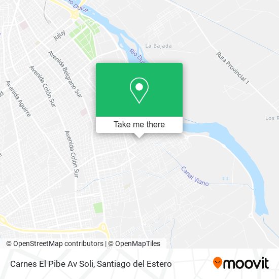 Carnes El Pibe Av Soli map