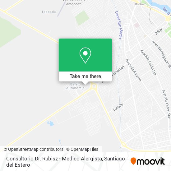 Consultorio Dr. Rubisz - Médico Alergista map