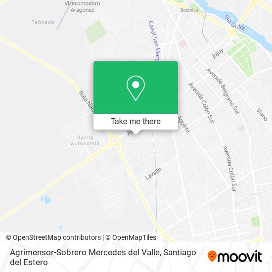 Agrimensor-Sobrero Mercedes del Valle map
