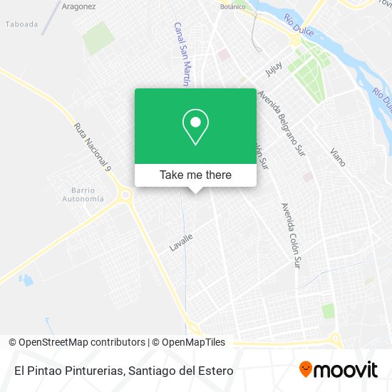 El Pintao Pinturerias map