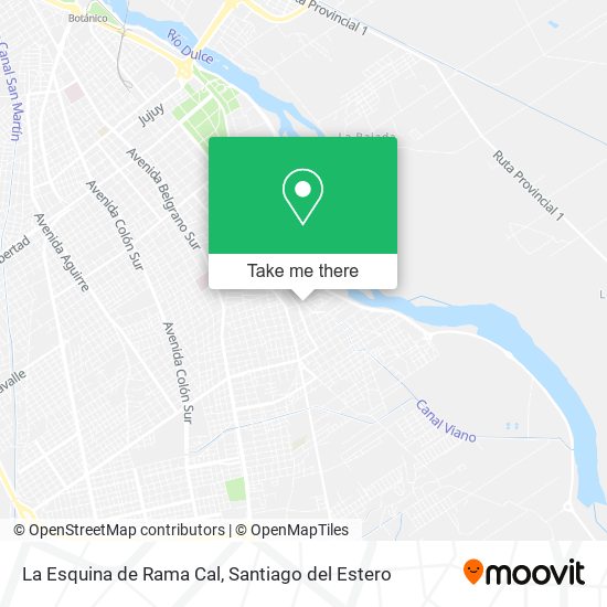 Mapa de La Esquina de Rama Cal