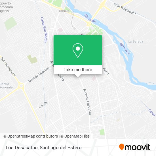 Los Desacatao map