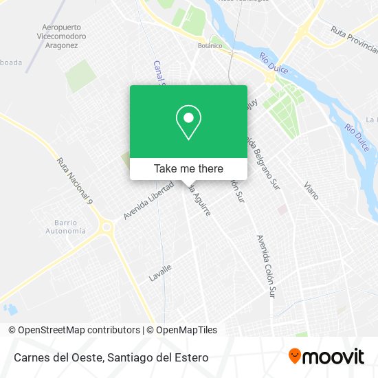 Mapa de Carnes del Oeste