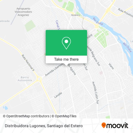 Mapa de Distribuidora Lugones