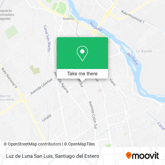 Mapa de Luz de Luna San Luis