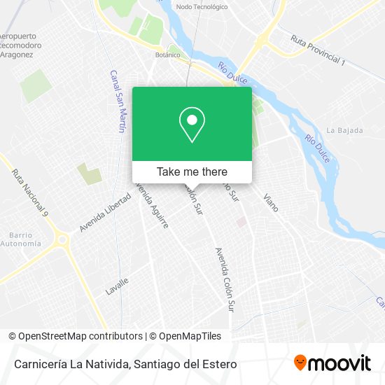 Mapa de Carnicería La Nativida