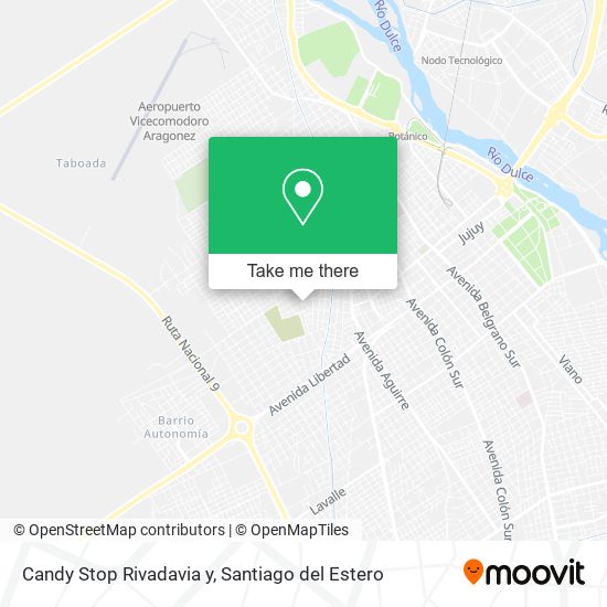 Candy Stop Rivadavia y map