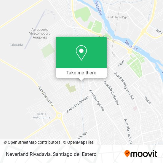 Neverland Rivadavia map
