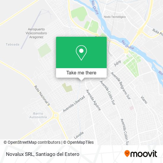 Mapa de Novalux SRL