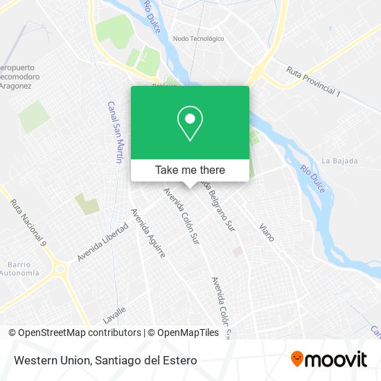Western Union map