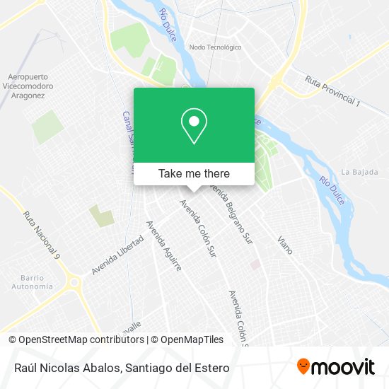 Raúl Nicolas Abalos map